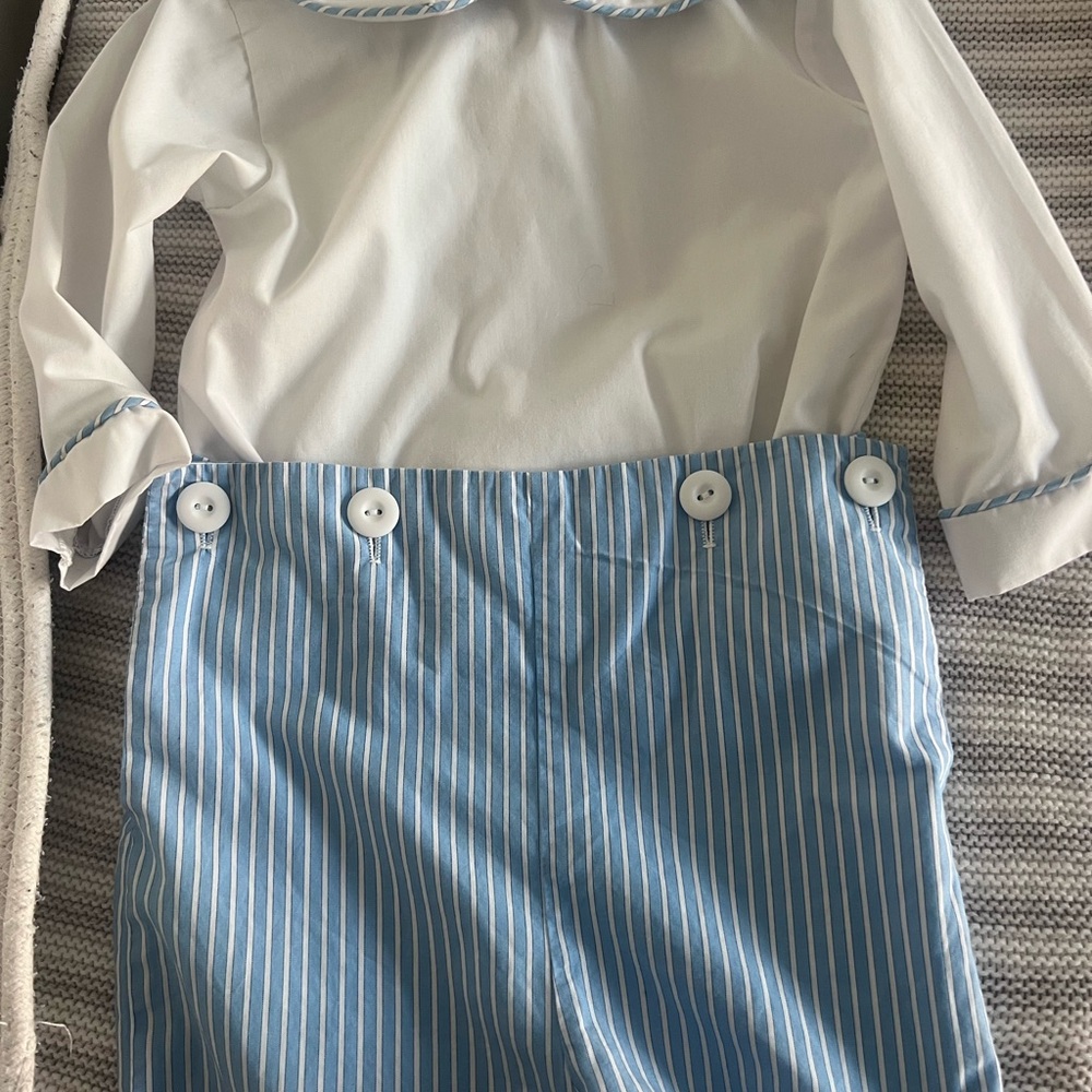 Blue Striped Kids Bottoms